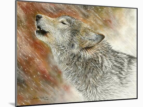 Winter's First Call-Chuck Black-Mounted Giclee Print