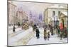 Winter's Mantle - Horse Guards', Whitehall, C.1890-John Sutton-Mounted Giclee Print