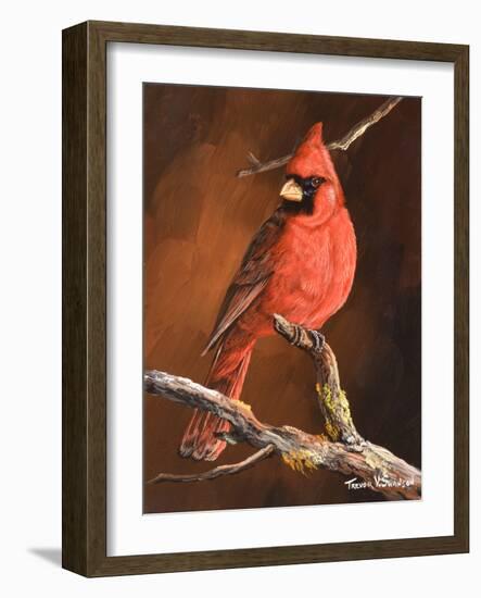 Winter's Perch 1-Trevor V. Swanson-Framed Giclee Print