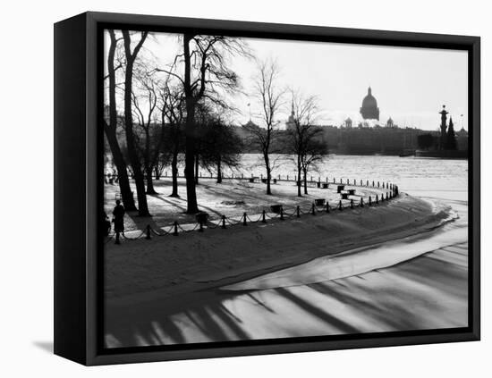 Winter, Saint Petersburg, Russia-Nadia Isakova-Framed Stretched Canvas