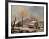 Winter Scene, 1830-60-George Henry Durrie-Framed Giclee Print