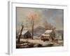 Winter Scene, 1830-60-George Henry Durrie-Framed Giclee Print