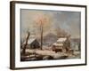 Winter Scene, 1830-60-George Henry Durrie-Framed Giclee Print