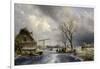 Winter Scene, 1846-Johan-Barthold Jongkind-Framed Giclee Print