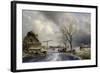 Winter Scene, 1846-Johan-Barthold Jongkind-Framed Giclee Print