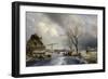 Winter Scene, 1846-Johan-Barthold Jongkind-Framed Giclee Print