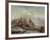 Winter Scene, 19Th Century-Andreas Schelfhout-Framed Giclee Print