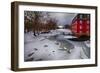 Winter Scene at the Kingston Gristmill, New Jersey-George Oze-Framed Photographic Print