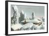 Winter Scene at Wilson's Peak-null-Framed Art Print