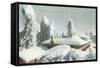 Winter Scene at Wilson's Peak-null-Framed Stretched Canvas