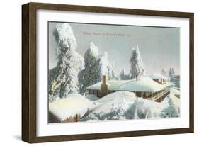 Winter Scene at Wilson's Peak-null-Framed Art Print