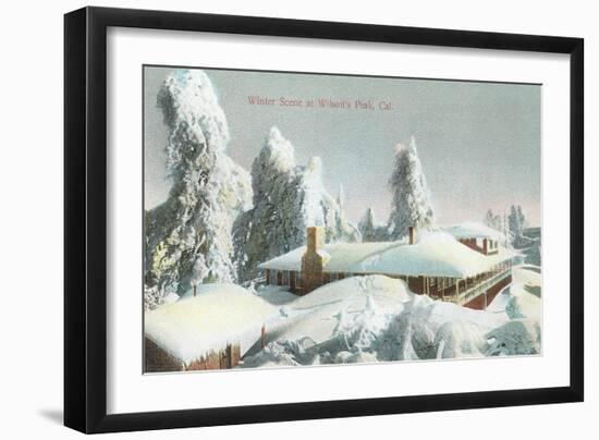 Winter Scene at Wilson's Peak-null-Framed Art Print