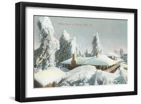 Winter Scene at Wilson's Peak-null-Framed Art Print