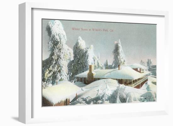 Winter Scene at Wilson's Peak-null-Framed Art Print