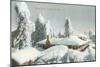 Winter Scene at Wilson's Peak-null-Mounted Art Print