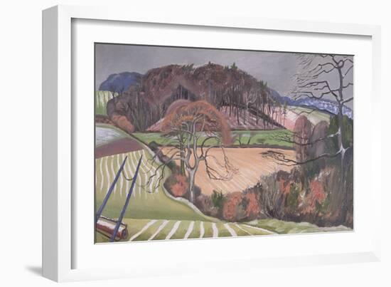 Winter Scene, Buckinghamshire, 1920 (Oil on Canvas)-John Northcote Nash-Framed Giclee Print