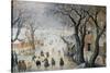 Winter Scene, c.1610-Hendrik Avercamp-Stretched Canvas