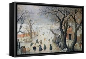 Winter Scene, c.1610-Hendrik Avercamp-Framed Stretched Canvas