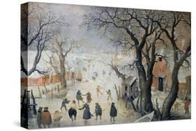 Winter Scene, c.1610-Hendrik Avercamp-Stretched Canvas