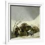 Winter Scene, C.1786-Francisco de Goya-Framed Giclee Print