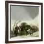 Winter Scene, C.1786-Francisco de Goya-Framed Giclee Print