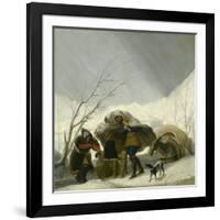 Winter Scene, C.1786-Francisco de Goya-Framed Giclee Print