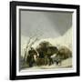 Winter Scene, C.1786-Francisco de Goya-Framed Giclee Print