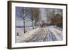 Winter Scene, Dalarne-Peder Mork Monsted-Framed Giclee Print