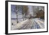 Winter Scene, Dalarne-Peder Mork Monsted-Framed Giclee Print