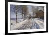 Winter Scene, Dalarne-Peder Mork Monsted-Framed Giclee Print