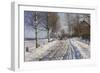 Winter Scene, Dalarne-Peder Mork Monsted-Framed Premium Giclee Print