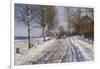 Winter Scene, Dalarne-Peder Mork Monsted-Framed Giclee Print