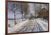 Winter Scene, Dalarne-Peder Mork Monsted-Framed Giclee Print