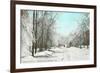 Winter Scene, Gloversville, New York-null-Framed Premium Giclee Print