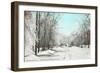 Winter Scene, Gloversville, New York-null-Framed Art Print