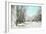 Winter Scene, Gloversville, New York-null-Framed Art Print
