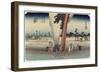 Winter Scene, Hamamatsu, C. 1833-Utagawa Hiroshige-Framed Giclee Print