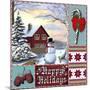 Winter Scene Home Snowman 5-Nick Kratz-Mounted Giclee Print