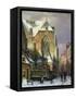 Winter Scene in Amsterdam-Willem Koekkoek-Framed Stretched Canvas