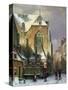 Winter Scene in Amsterdam-Willem Koekkoek-Stretched Canvas