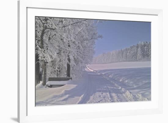 Winter Scene in Bavaria-Martina Bleichner-Framed Art Print