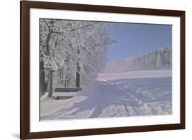 Winter Scene in Bavaria-Martina Bleichner-Framed Art Print