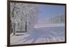 Winter Scene in Bavaria-Martina Bleichner-Framed Art Print