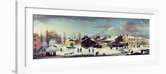 Winter Scene in Brooklyn, C.1817-Louisa Ann Coleman-Framed Giclee Print