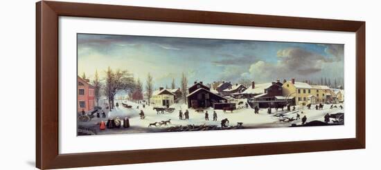 Winter Scene in Brooklyn, C.1817-Louisa Ann Coleman-Framed Giclee Print