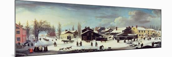 Winter Scene in Brooklyn, C.1817-Louisa Ann Coleman-Mounted Giclee Print