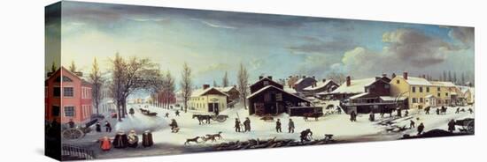 Winter Scene in Brooklyn, C.1817-Louisa Ann Coleman-Stretched Canvas