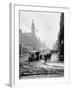 Winter Scene in Great Western Road, 1955-null-Framed Photographic Print