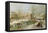 Winter Scene in Holland-Jan Brueghel the Elder-Framed Stretched Canvas