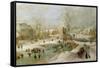 Winter Scene in Holland-Jan Brueghel the Elder-Framed Stretched Canvas